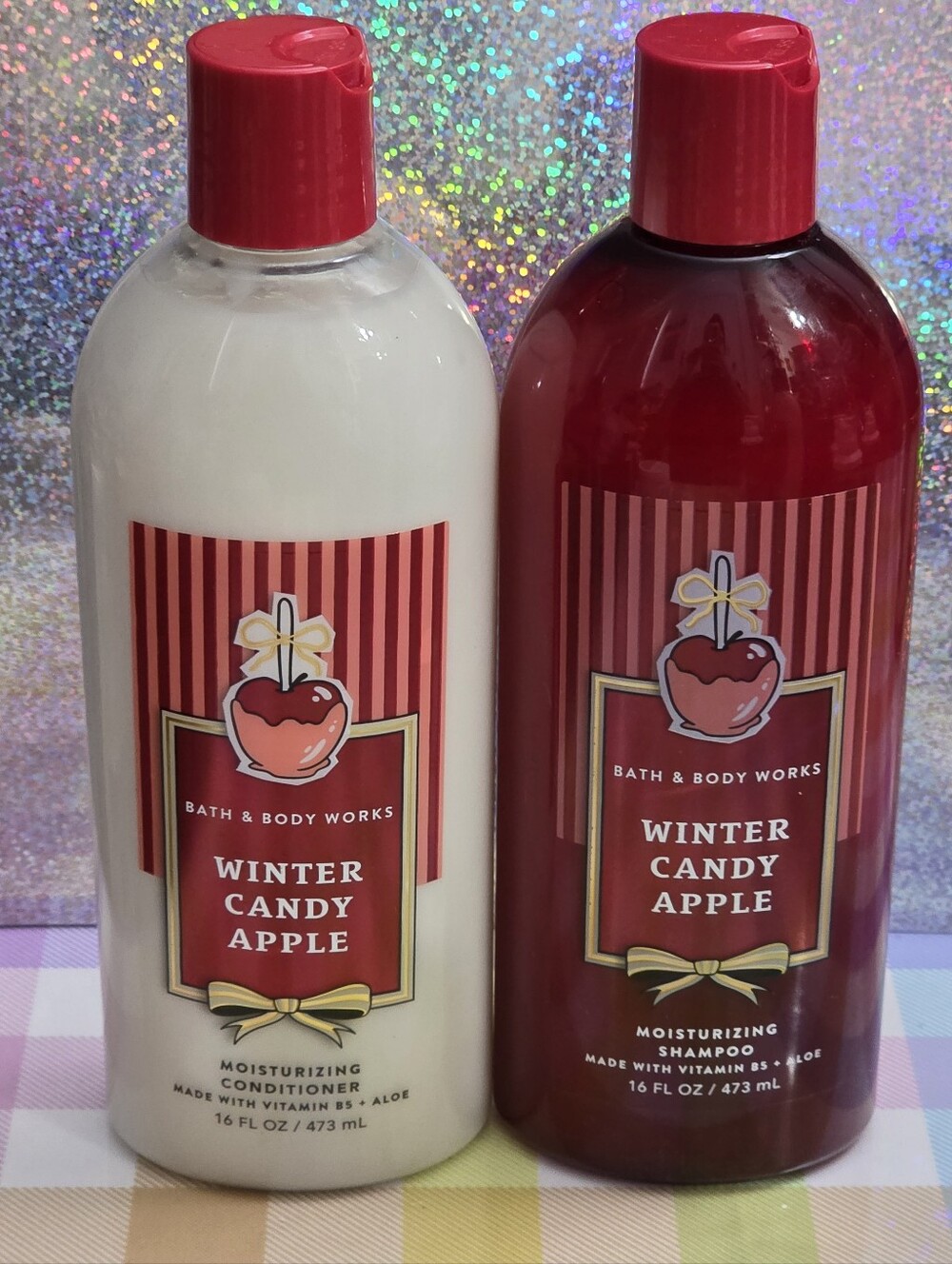 Bath & Body Works Winter Candy Apple Moisturizing Shampoo & Conditioner Set NEW